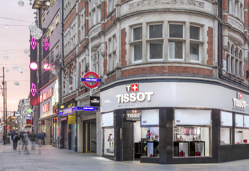 Tissot opens first UK boutique on Oxford Street