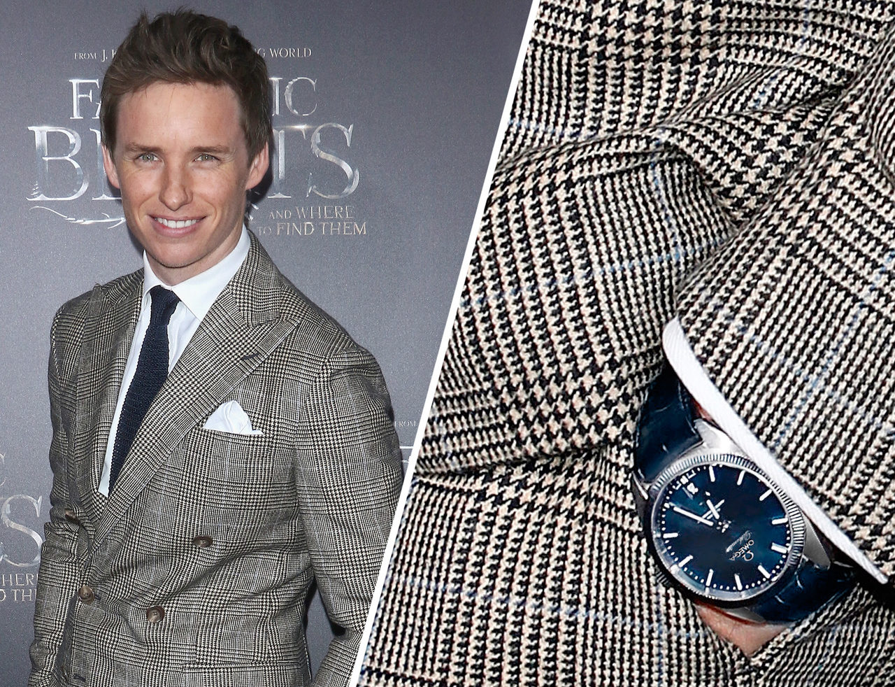 Eddie Redmayne wears Omega to Fantastic Beasts premiere