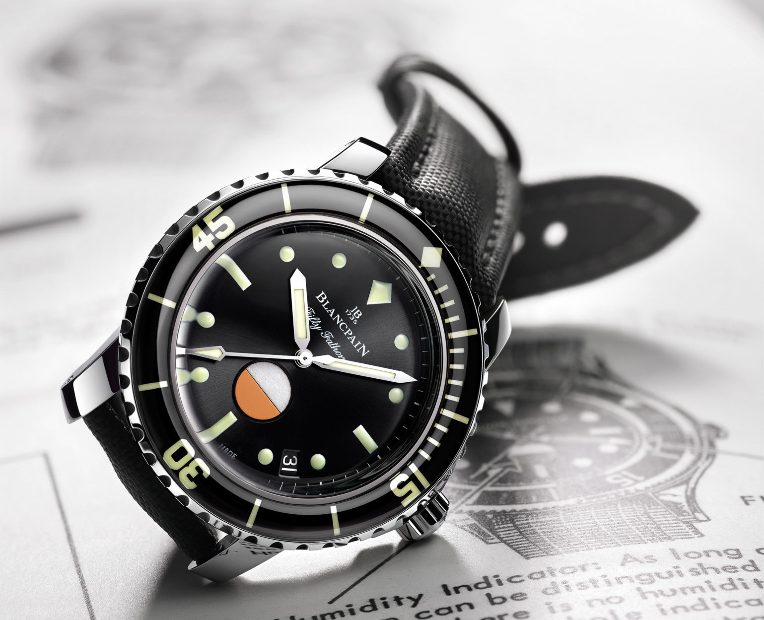 Blancpain revives 1950s design for 2017 Fifty Fathoms tribute