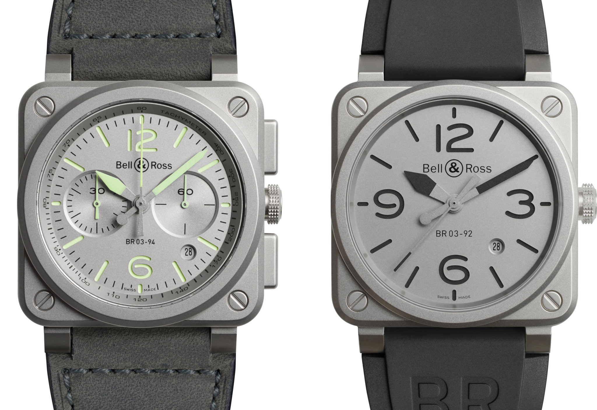 Bell Ross creates two steel microblasted pieces for Baselworld