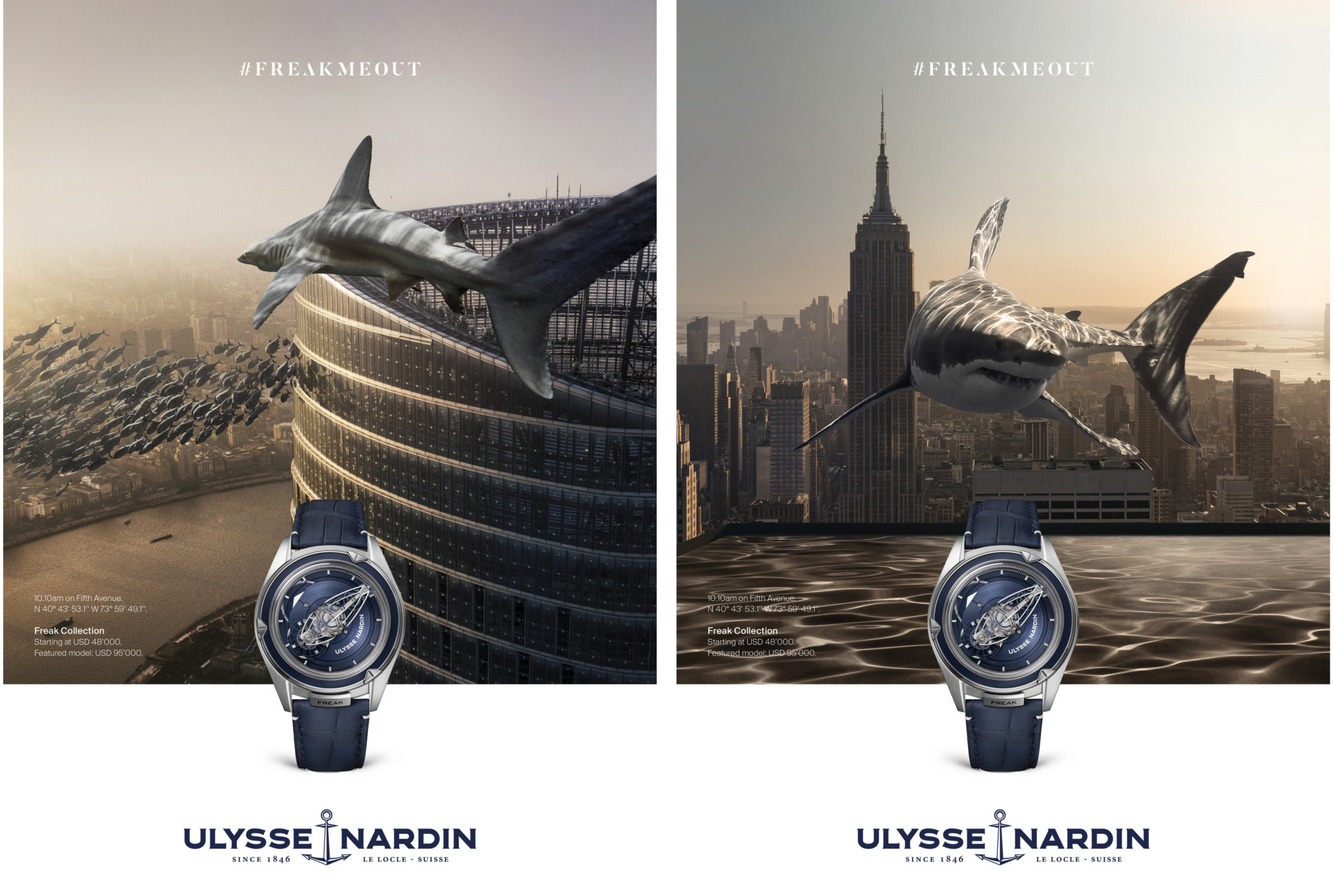 Ulysse Nardin unveils shark in the city marketing campaign