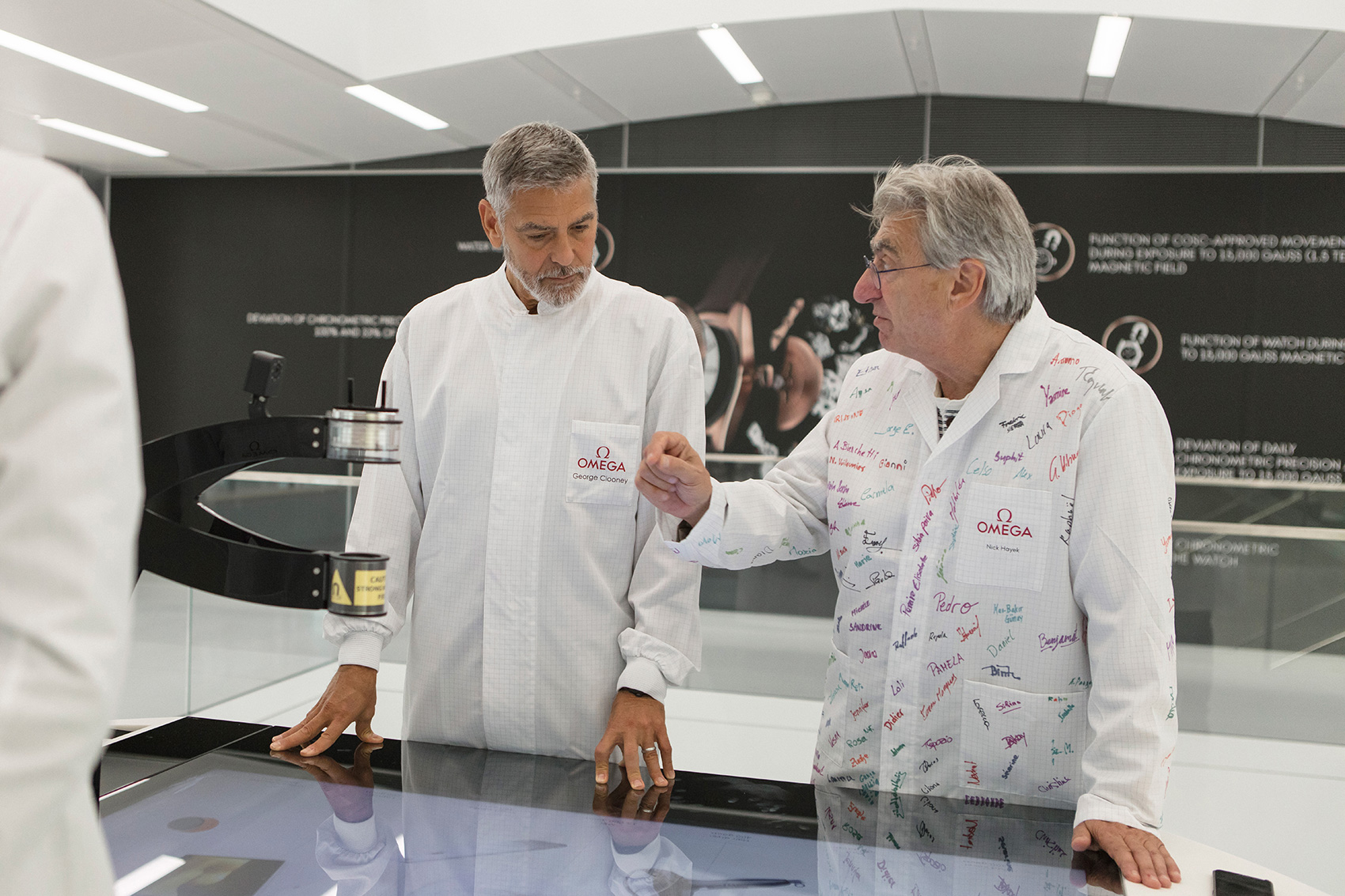 George Clooney taken on first personal tour of new Omega factory