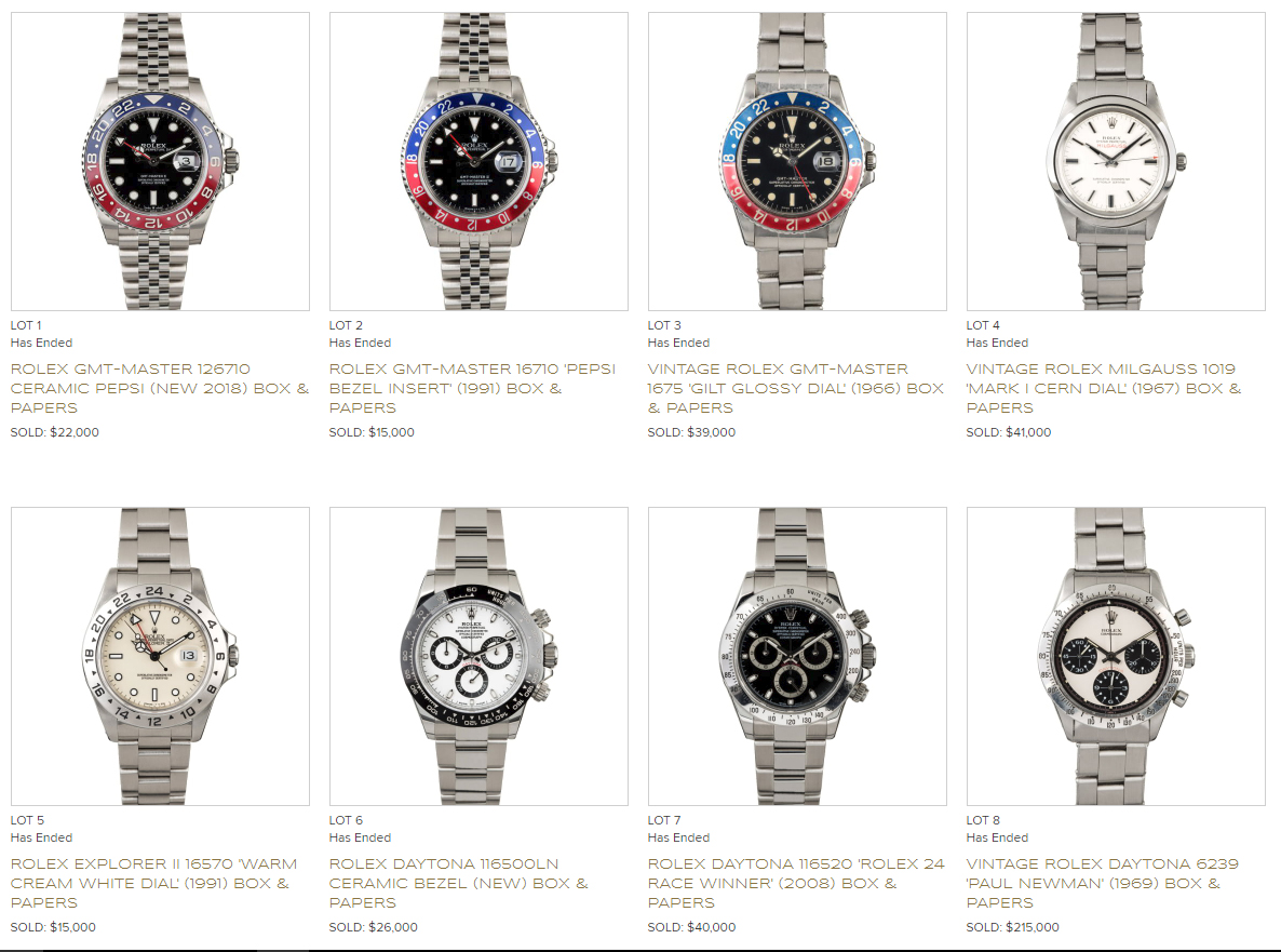 Bob's Watches auction sells 12 Rolexes for almost $500,000