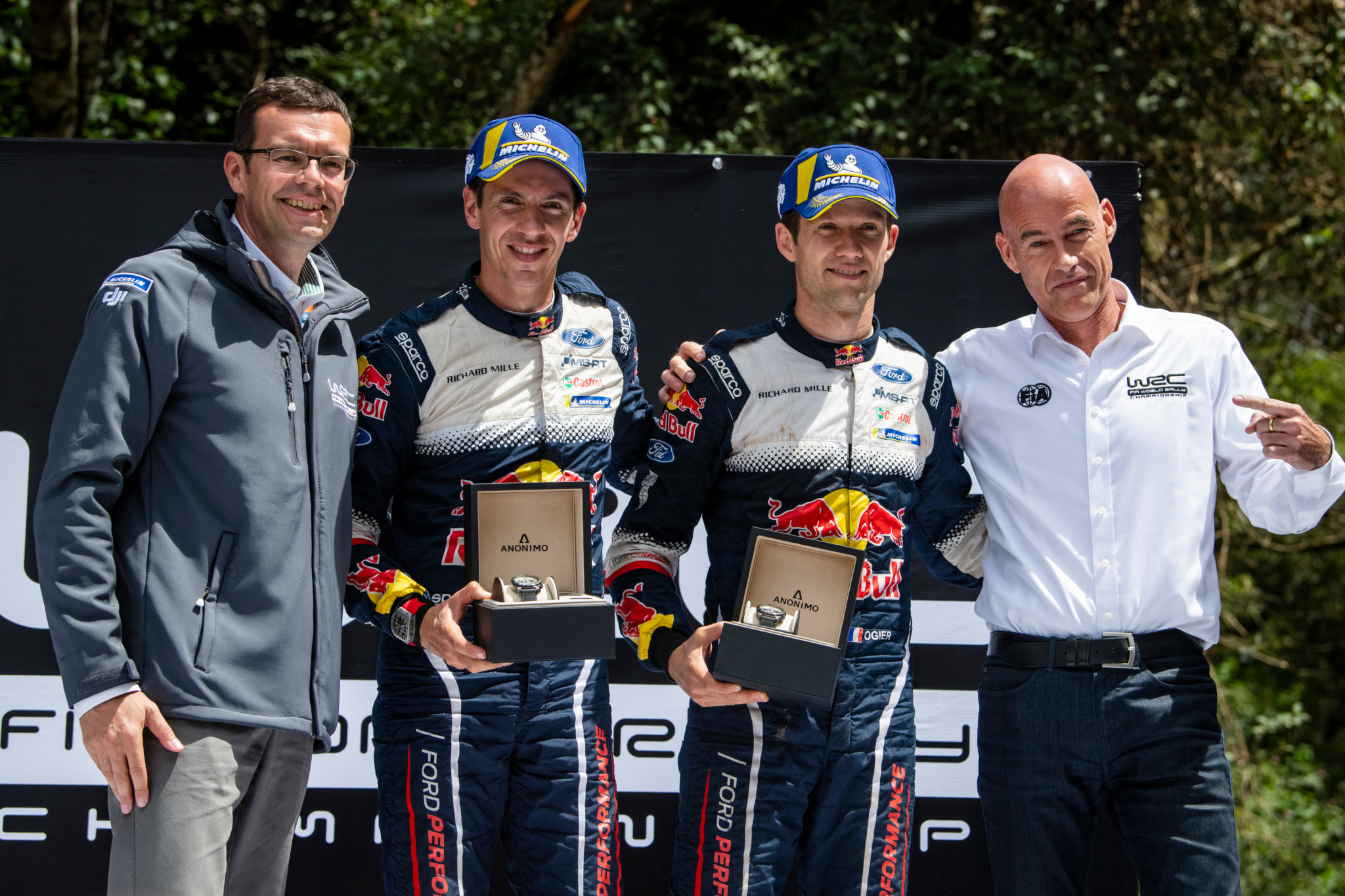 Anonimo presents watches to winner of FIA World Rally Championship