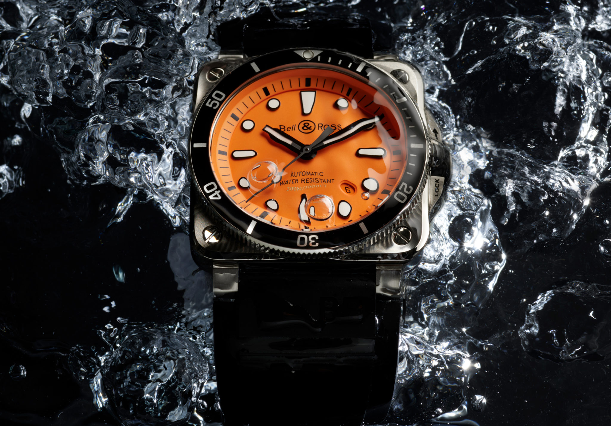 Orange dive online watch