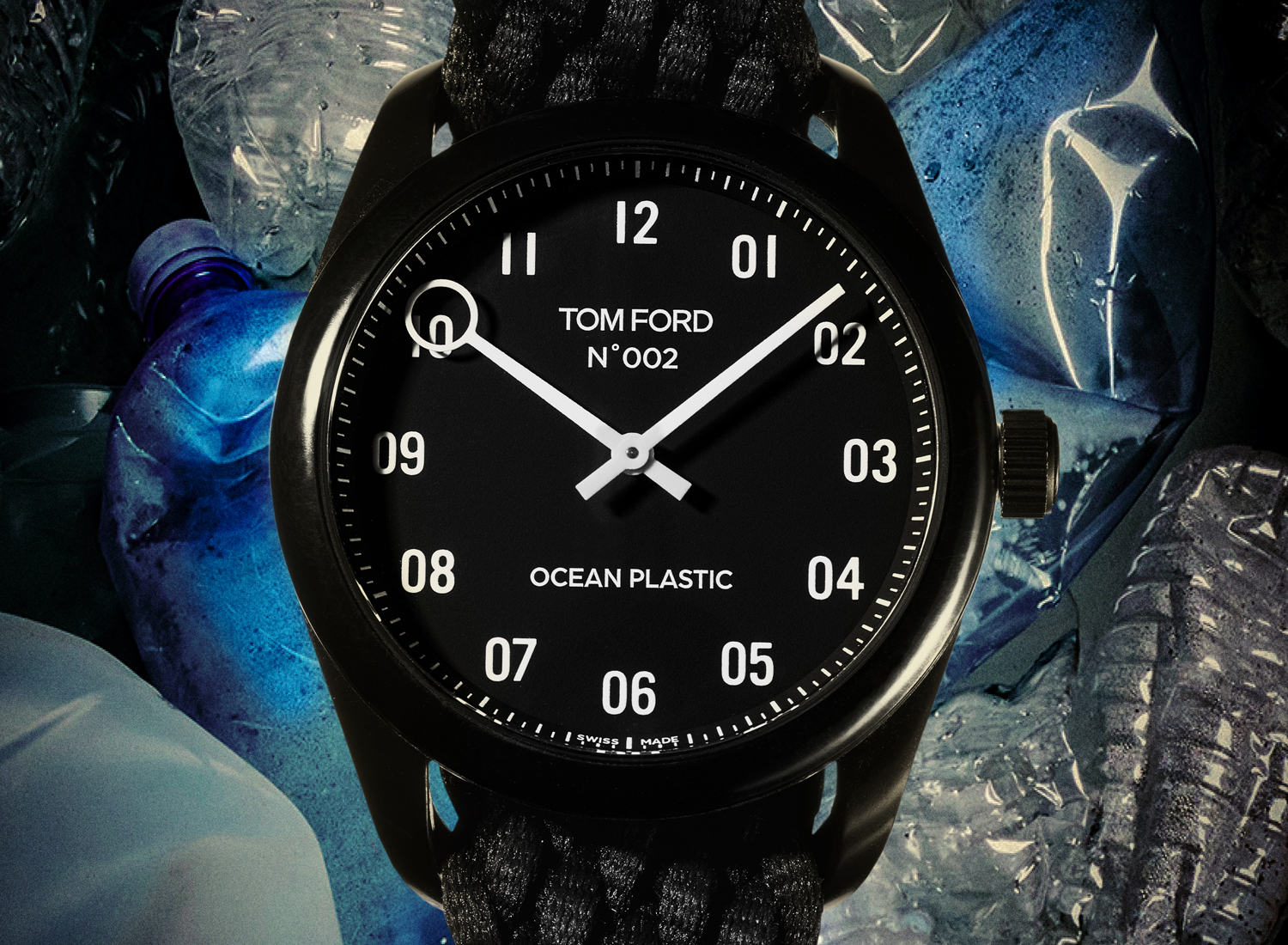 Tom Ford Timepieces makes first watch from plastic recovered from the ocean