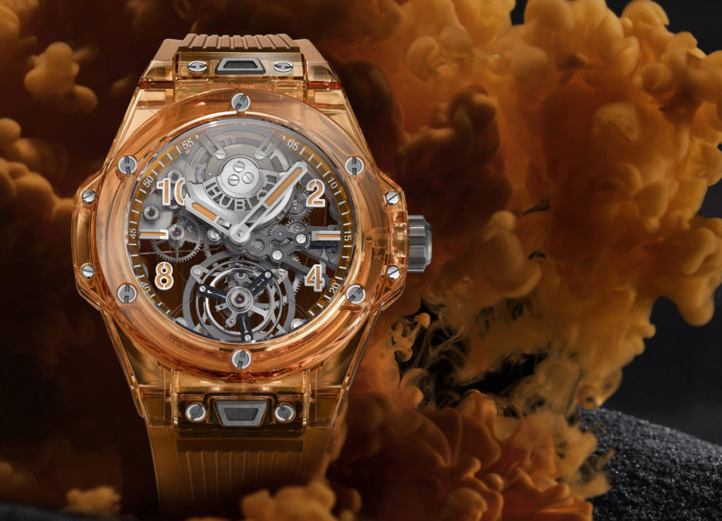 Hublot Big Bang Tourbillon turns automatic with dial-side micro rotor