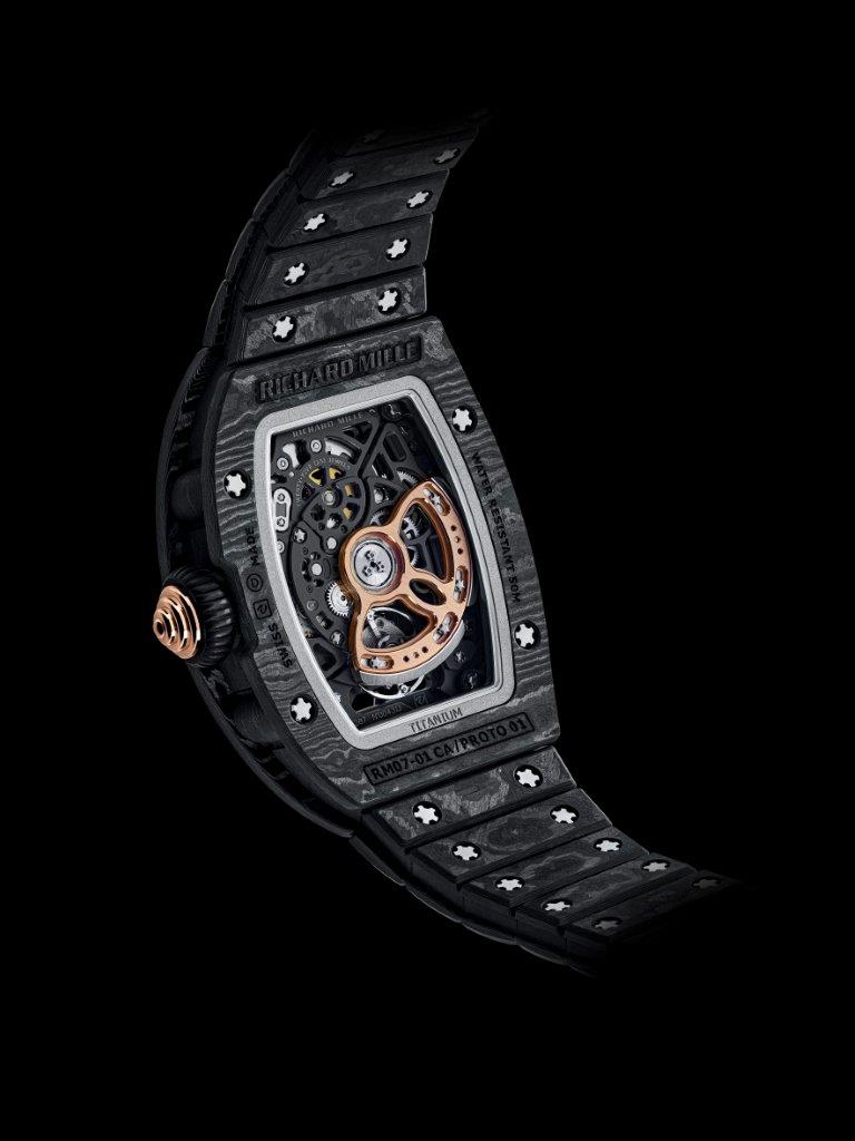 Gold carbon and diamonds combine for striking Richard Mille