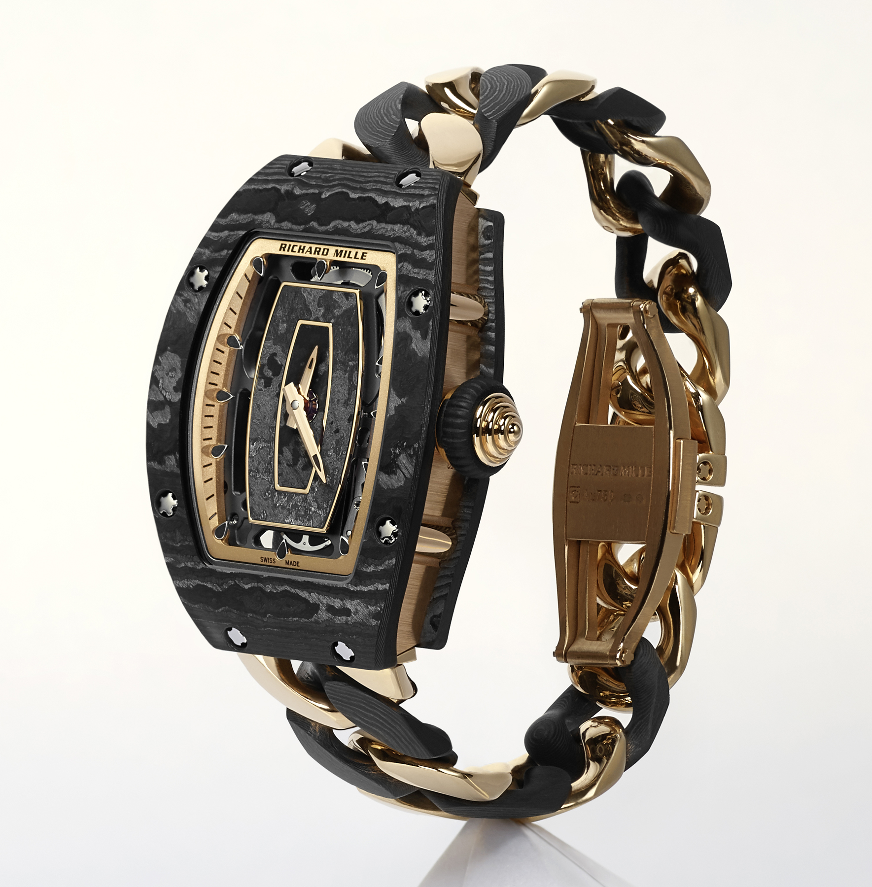 Gold carbon and diamonds combine for striking Richard Mille