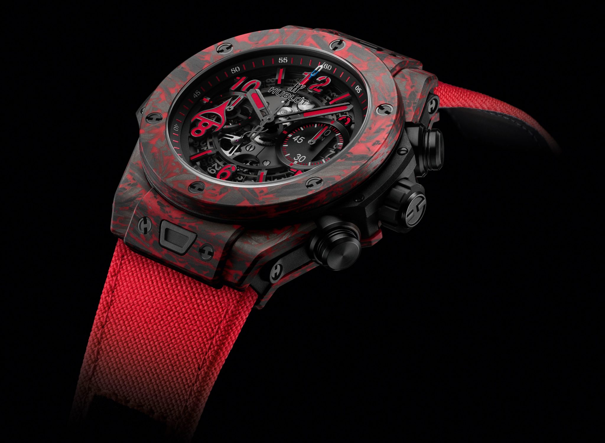 Red hublot watch sale