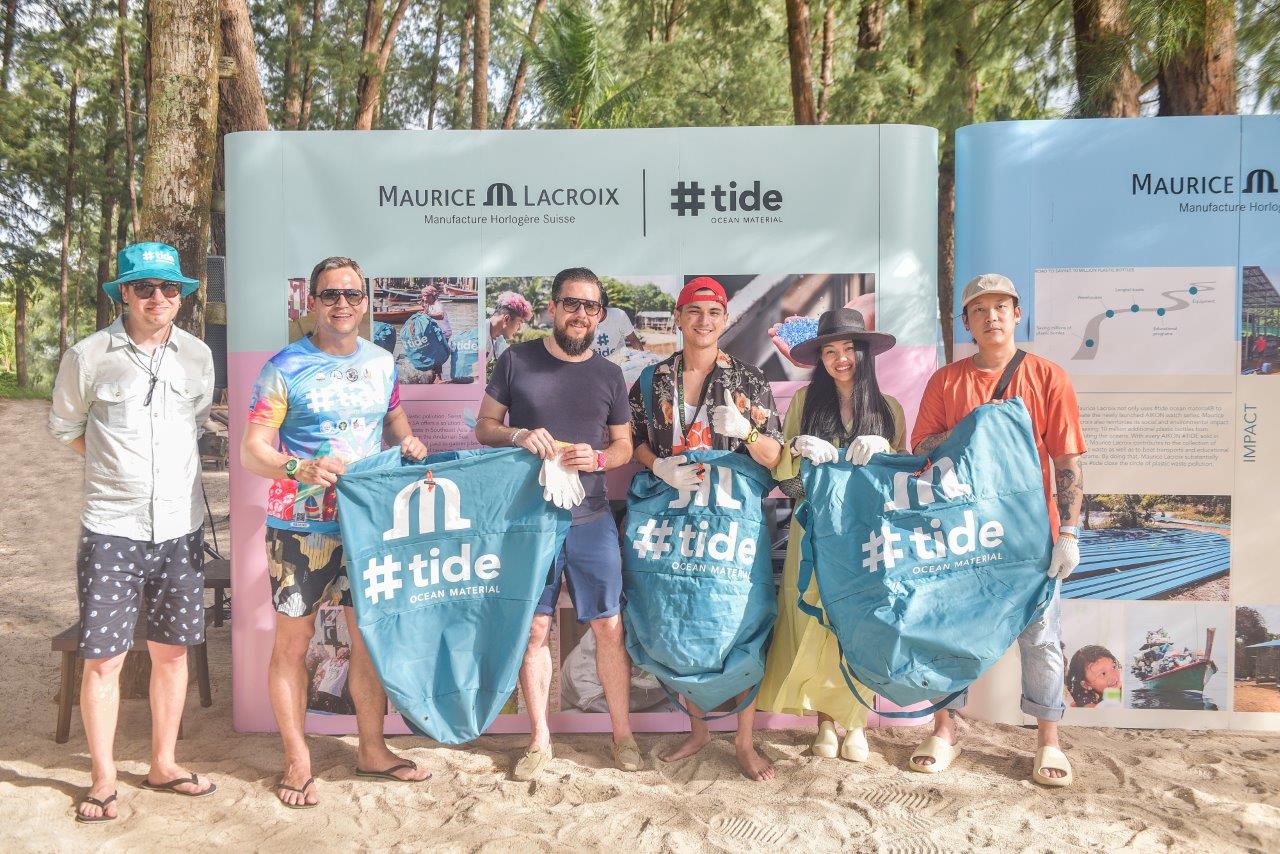 Phuket beach clean up positions Maurice Lacroix on the side of eco