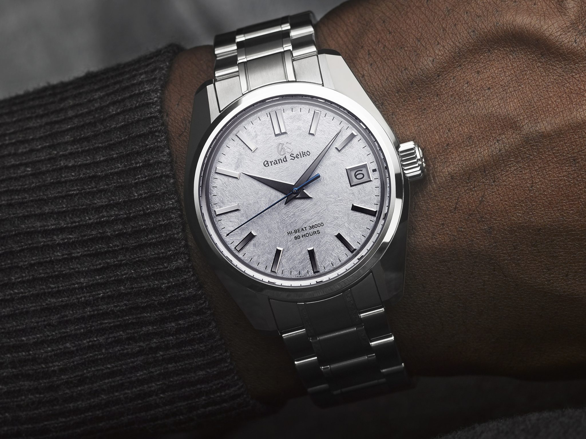 Grand Seiko creates a snowscape dial for its latest Hi-Beat 44GS watch