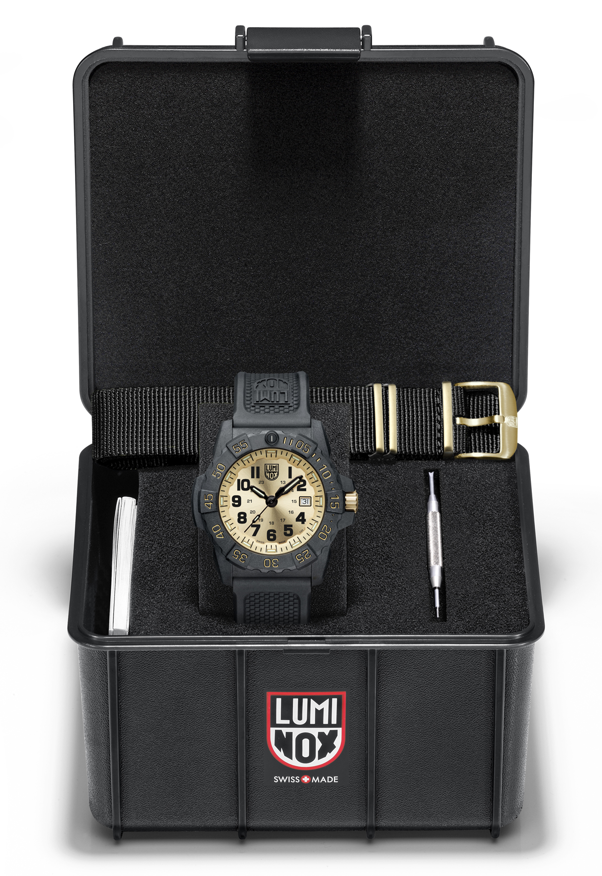 Luminox gives a golden dial to its Navy SEAL watch