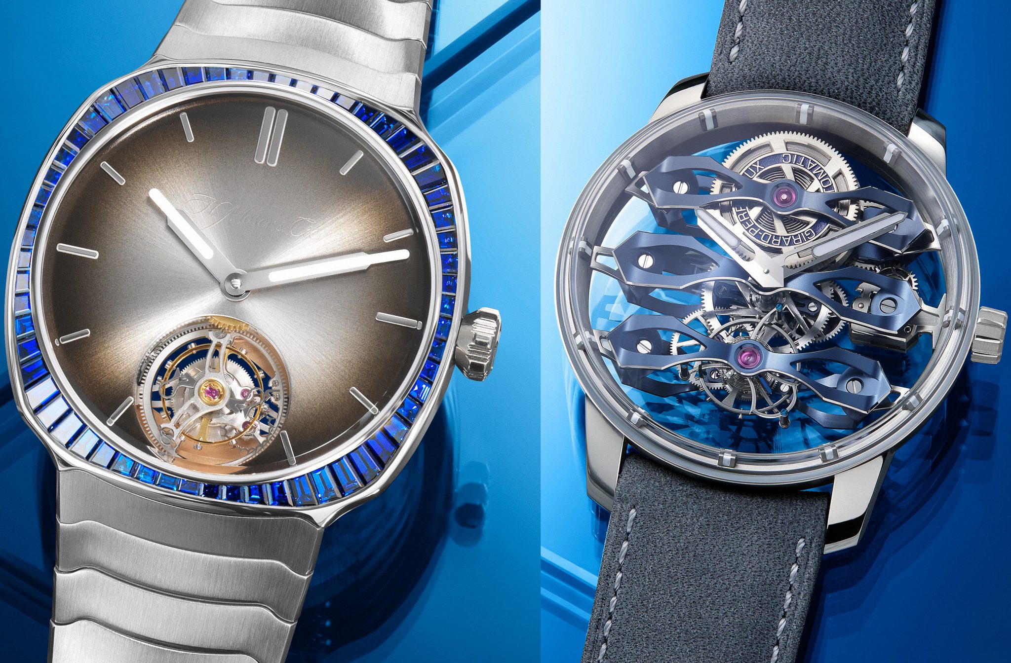 Moser Girard Perregaux and L Ep e launch Bucherer Blue exclusive