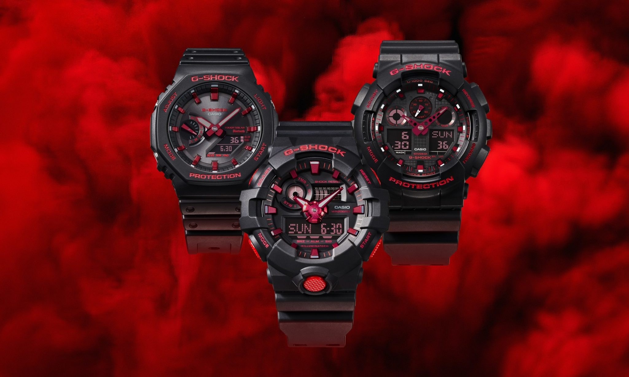 G-SHOCK turns up the heat with new Ignite Red collection