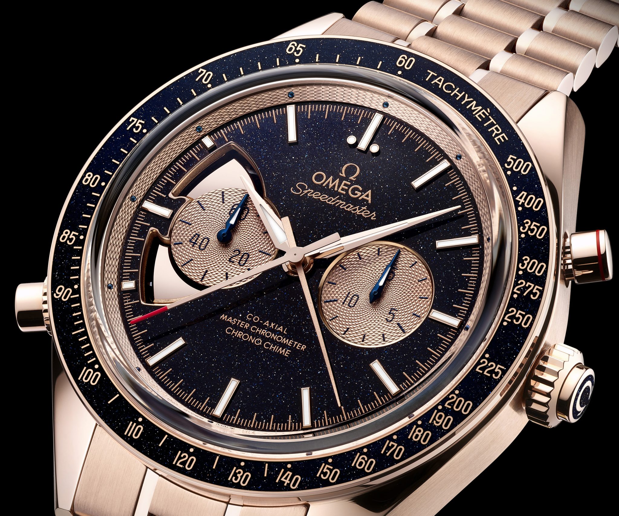Omega teams up with Blancpain to create golden chiming movement