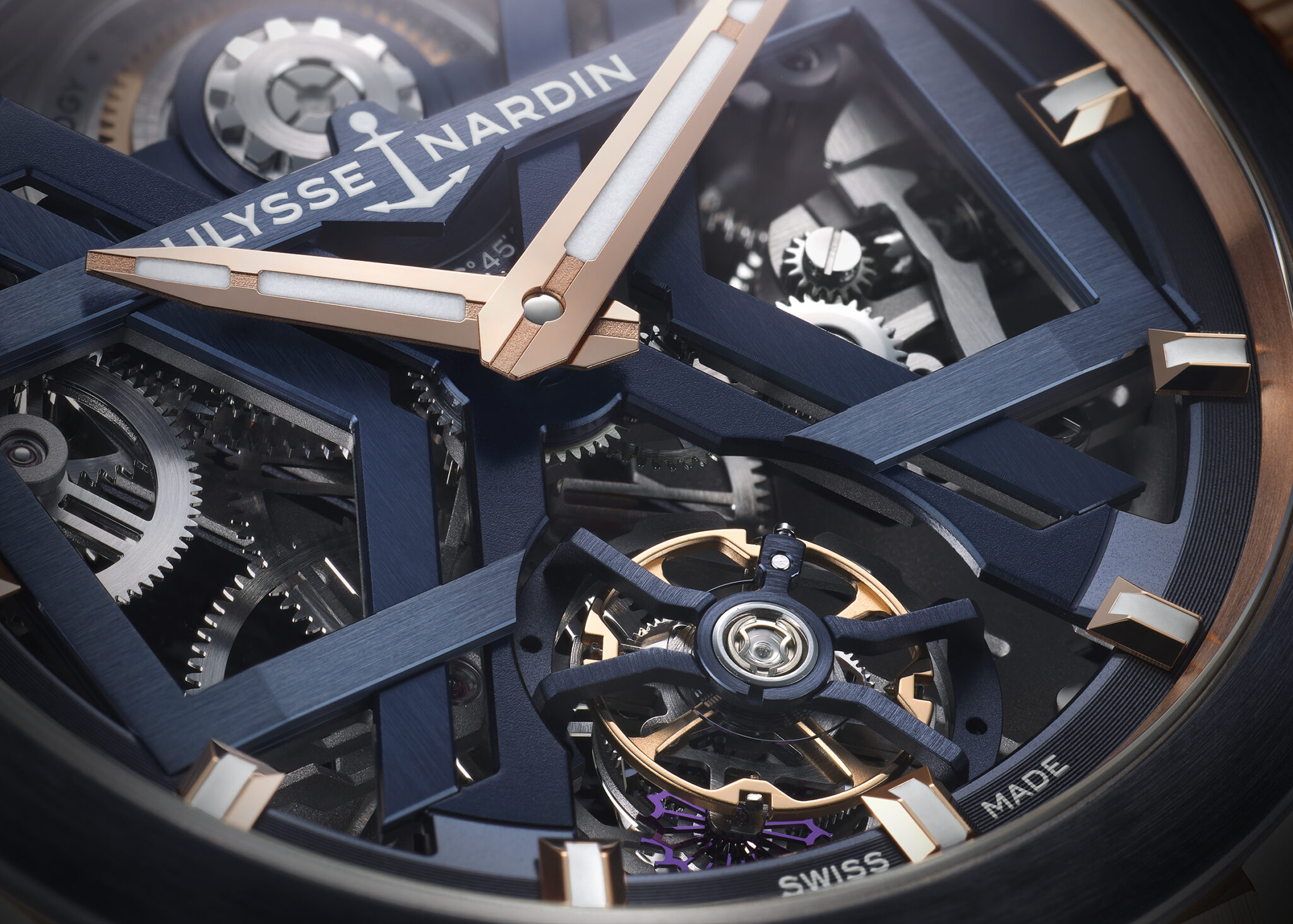 Ulysse Nardin combines blue and rose gold for latest Blast Tourbillon