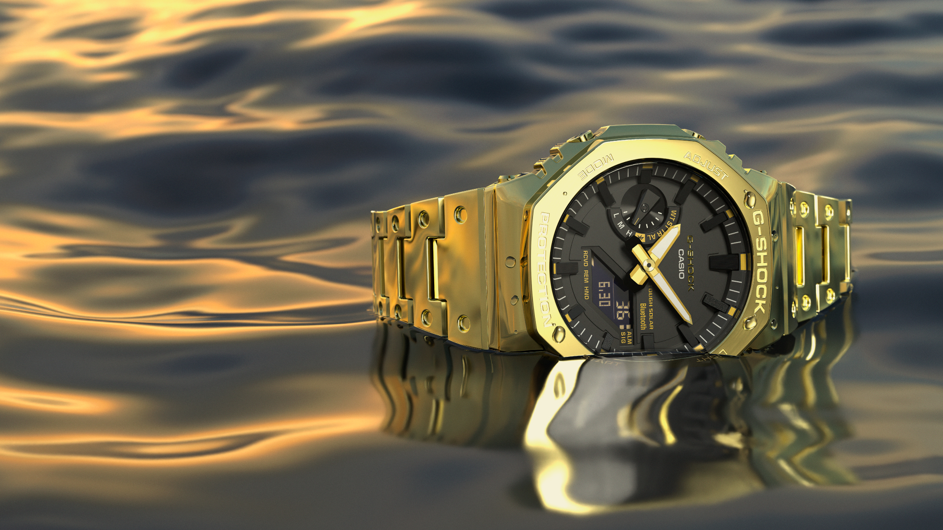 G-Shock produces bright golden version of its ‘Casioak’ GM-B2100