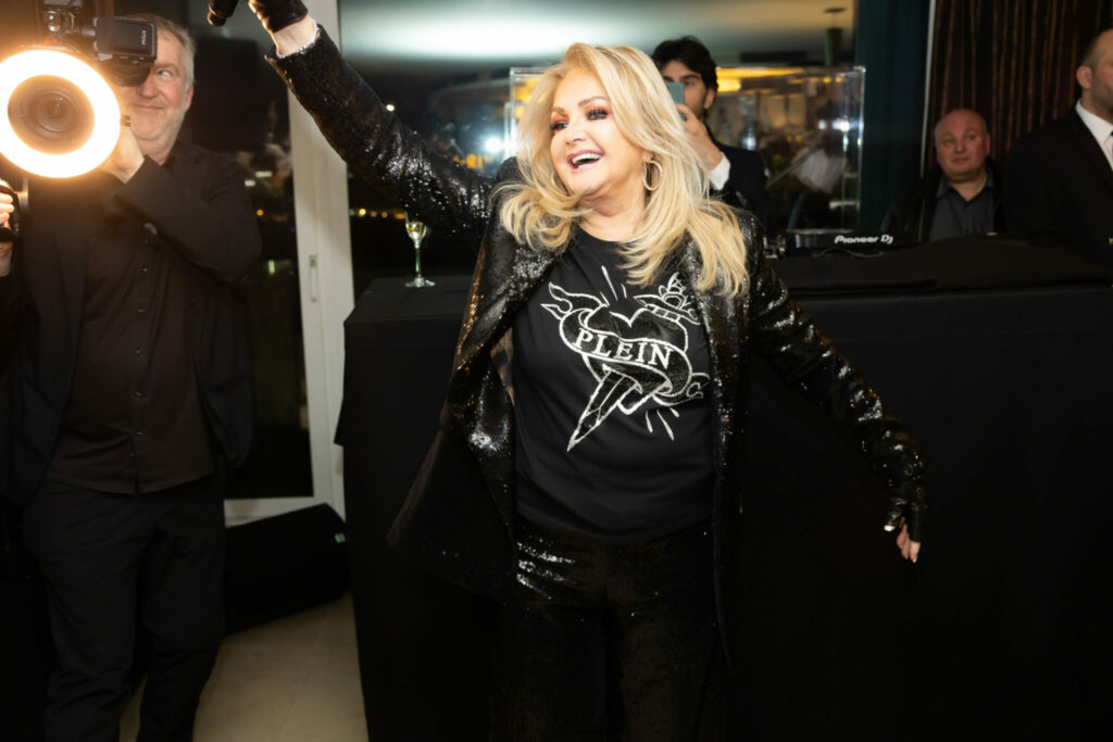 Bonnie Tyler takes center stage at celebration of Philipp Plein's