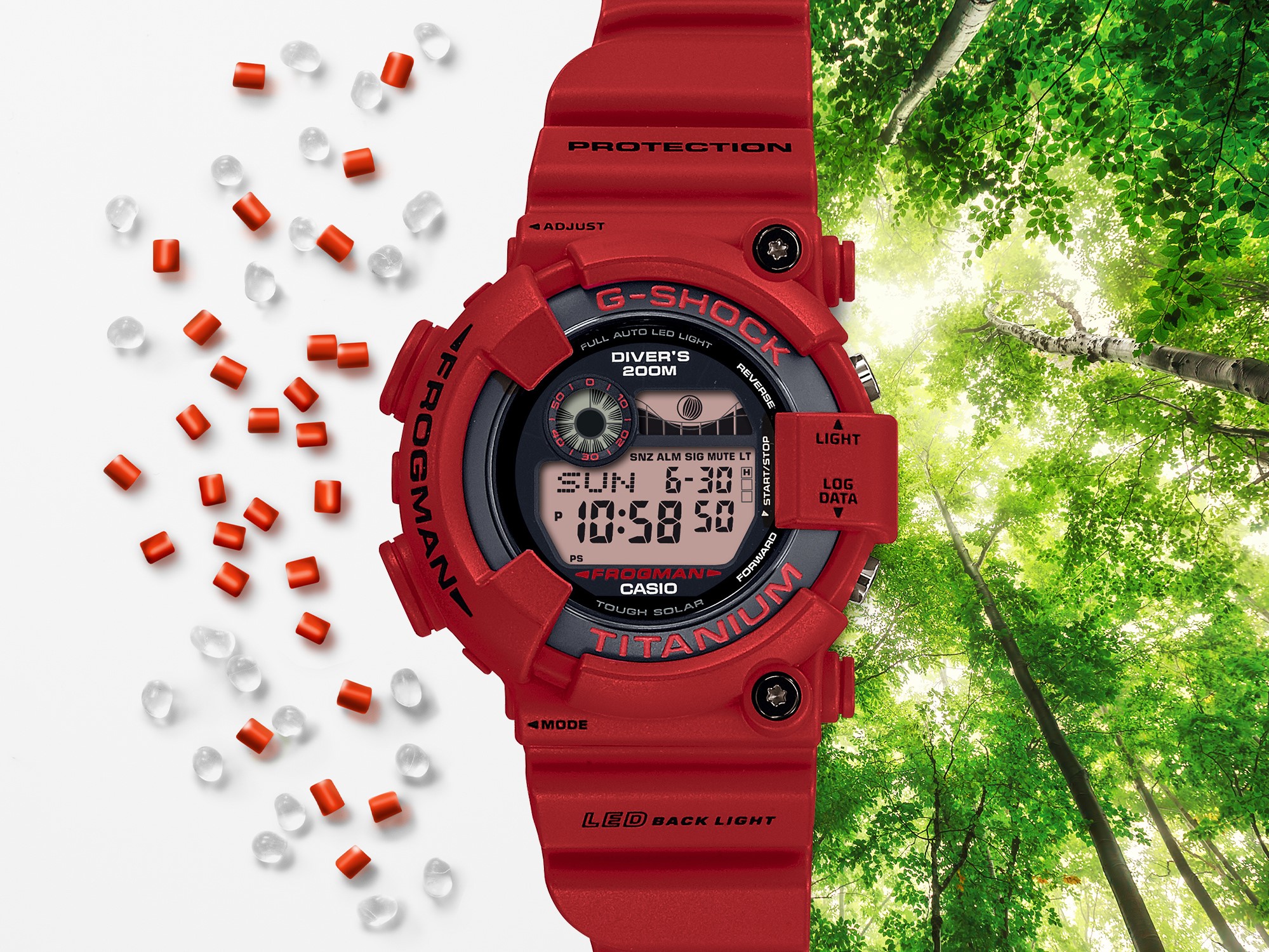 G-Shock sees red with Frogman anniversary edition