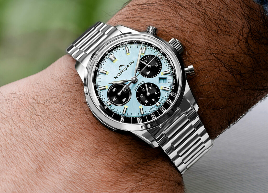 Norqain introduces ice blue dial for latest Freedom 60 chronograph