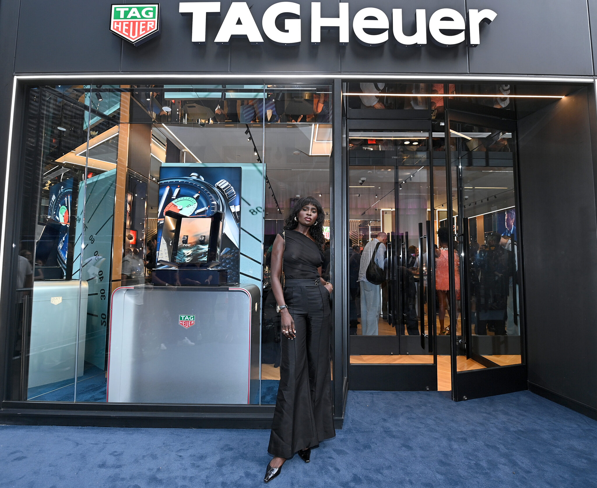 WATCH FACES: Stars turn out to celebrate opening of TAG Heuer flagship on  New York's Fifth Avenue