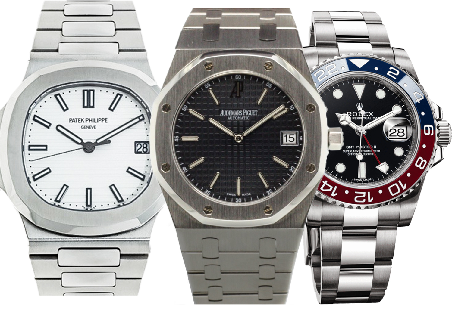 Secondary market prices slide to two year lows for Rolex Audemars Piguet and Patek Philippe watches