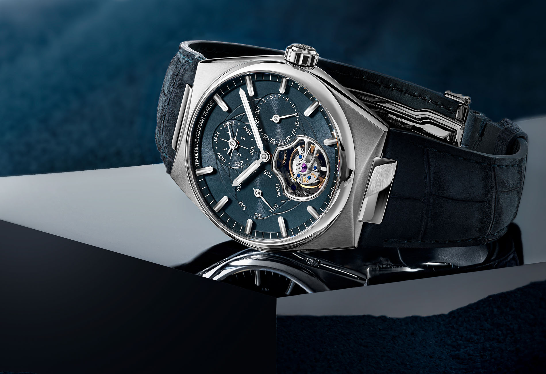 Frederique Constant's exclusive Highlife Tourbillon Perpetual Calendar  Manufacture for new Manhattan showroom