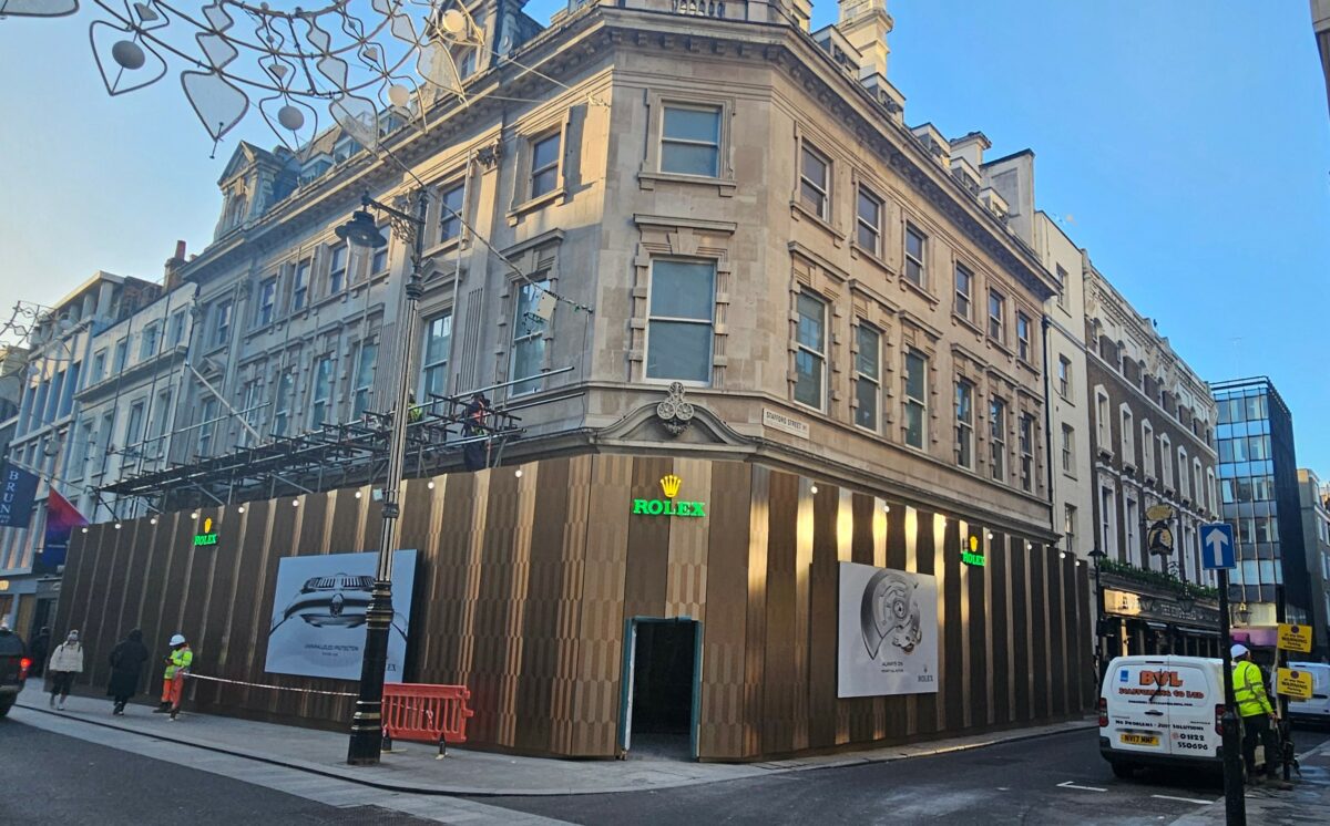 Rolex megastores under construction in New York and London