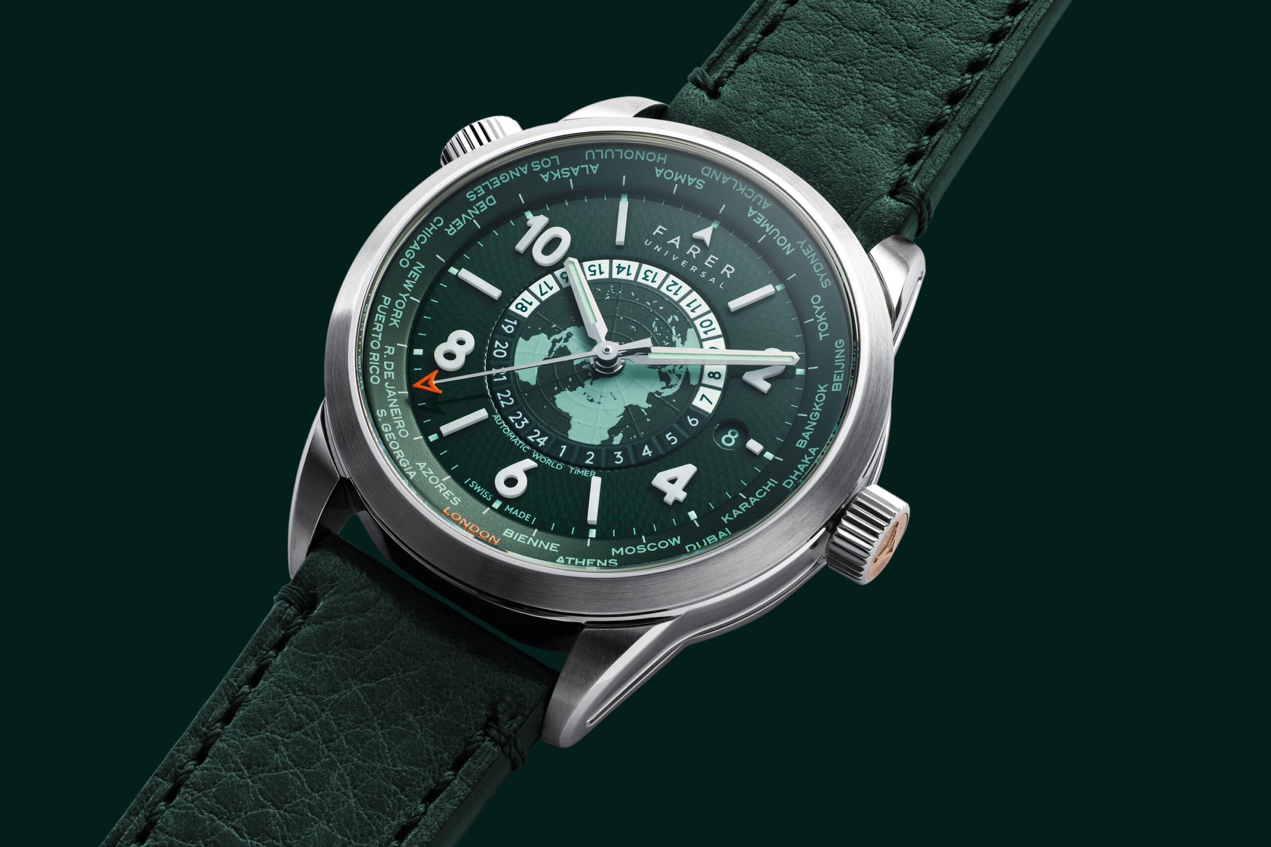 Farer refreshes World Timer watch family - WATCHPRO USA