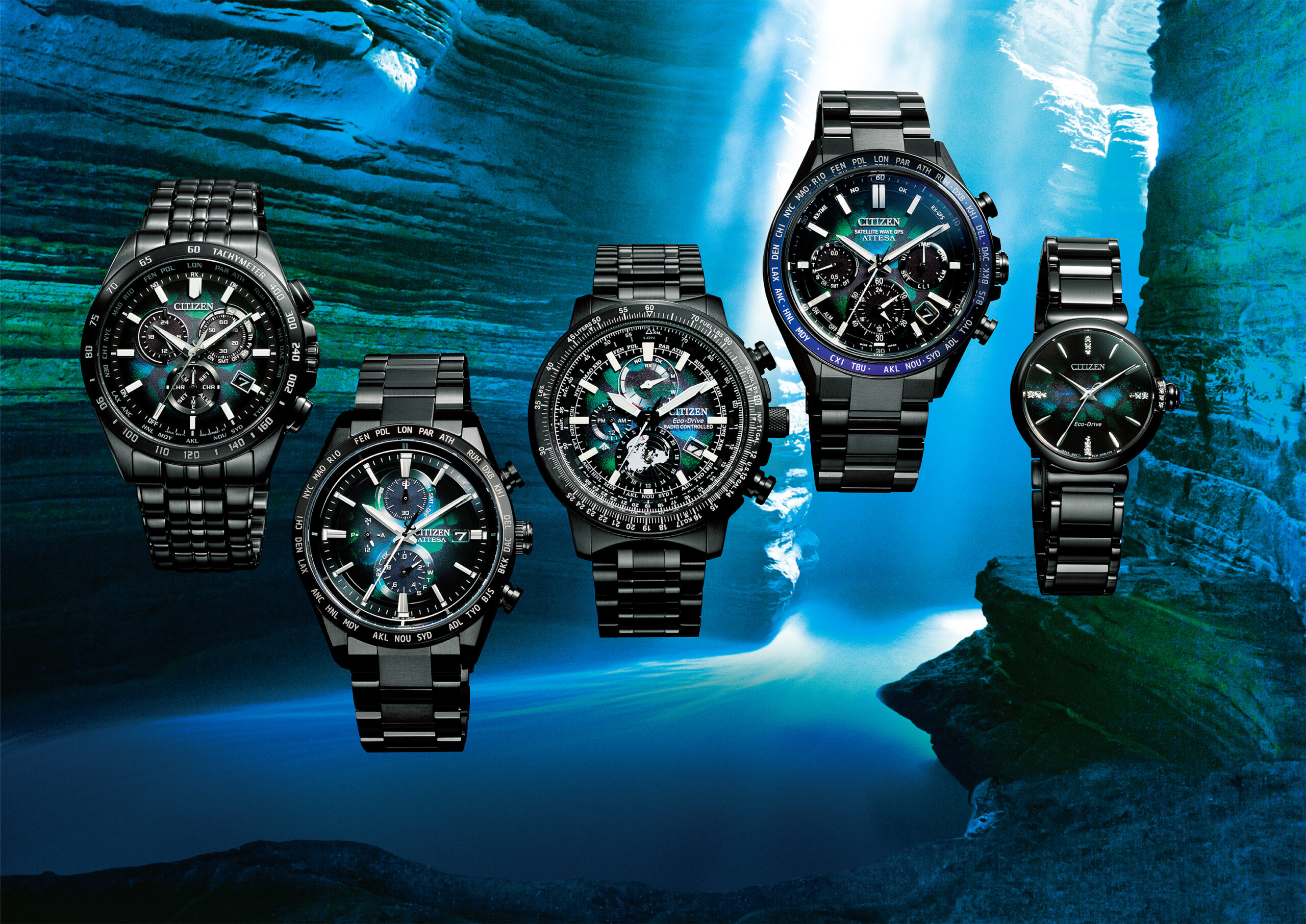 Citizen rock star watches are inspired by geological passage of