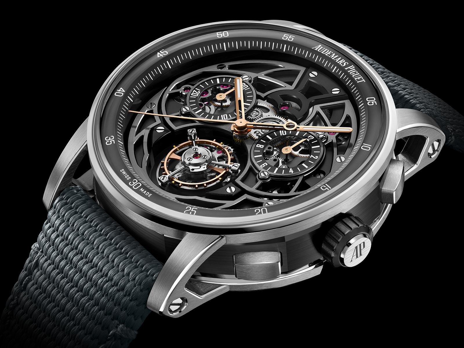 Subtle shades of grey: AP's new Code 11.59 Tourbillon Chrono