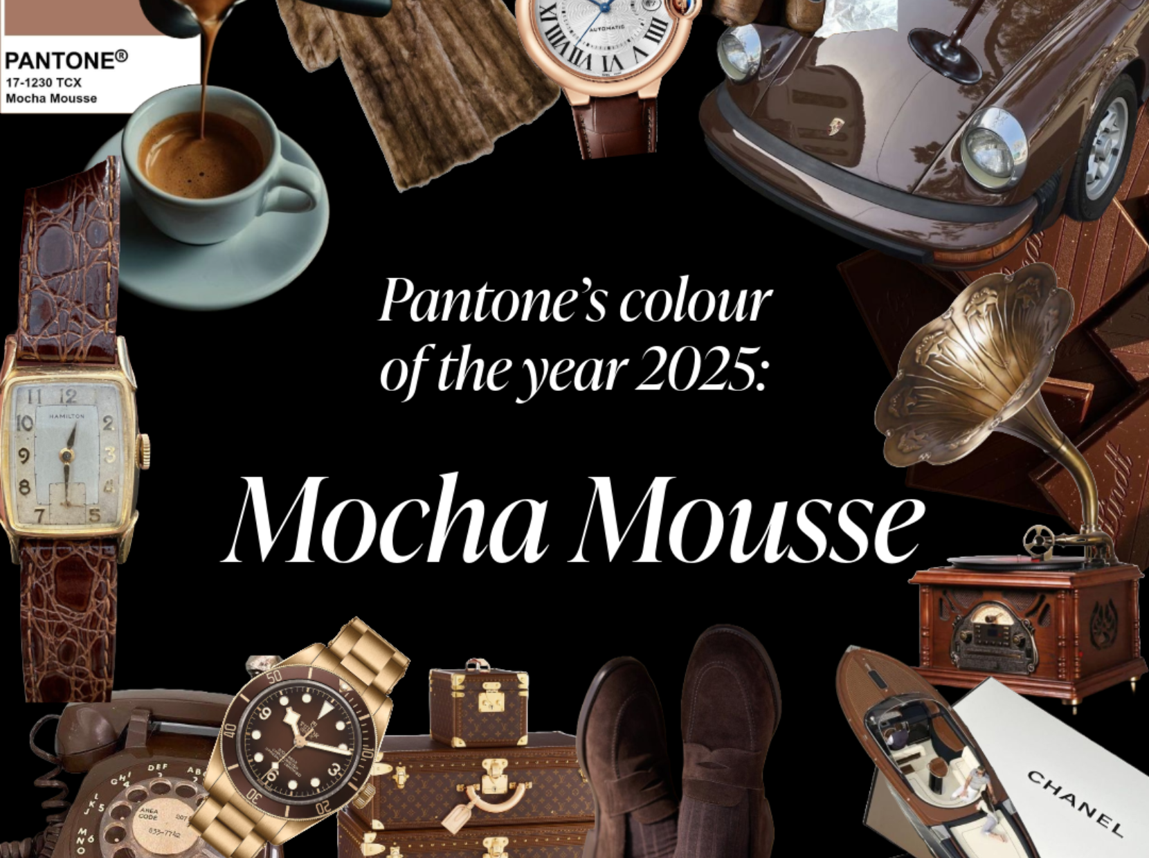 Pantone's color of the year 2025: Mocha Mousse - WATCHPRO USA