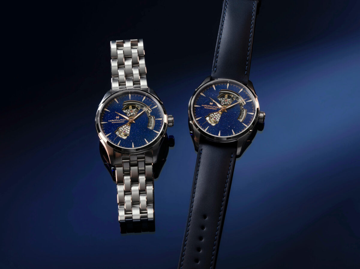 時計 HAMILTON Jazzmaster Viematic Openheart Jazzmaster Open Heart Auto - Dial color:Blue - H32705141