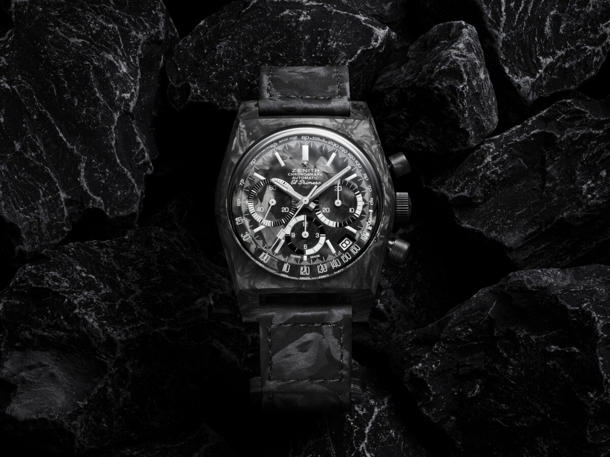 ZENITH revolution CHRONOMASTER Revival A3818 Cover Girl Carbon watch
