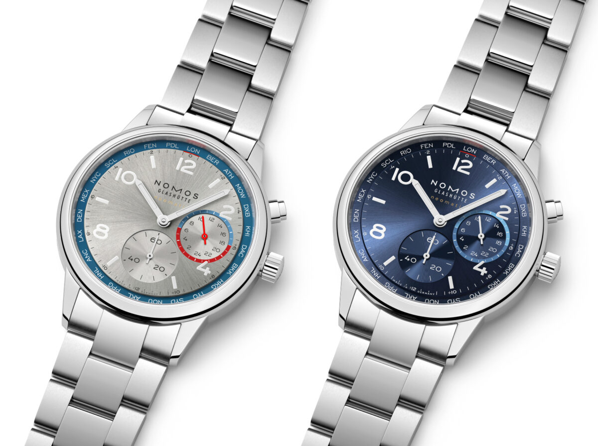 NOMOS Glashütte Club Sport neomatik Worldtimer watch