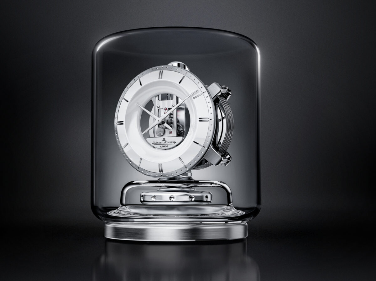 Jaeger-LeCoultre Atmos 置時計 Rhodium-plated brass Clock Atmos Classique Phases de lune