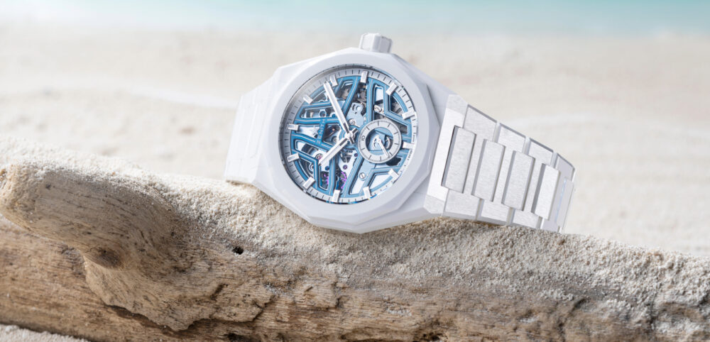 Zenith Time + Tide Defy Skyline Skeleton White Surfer Ceramic watch