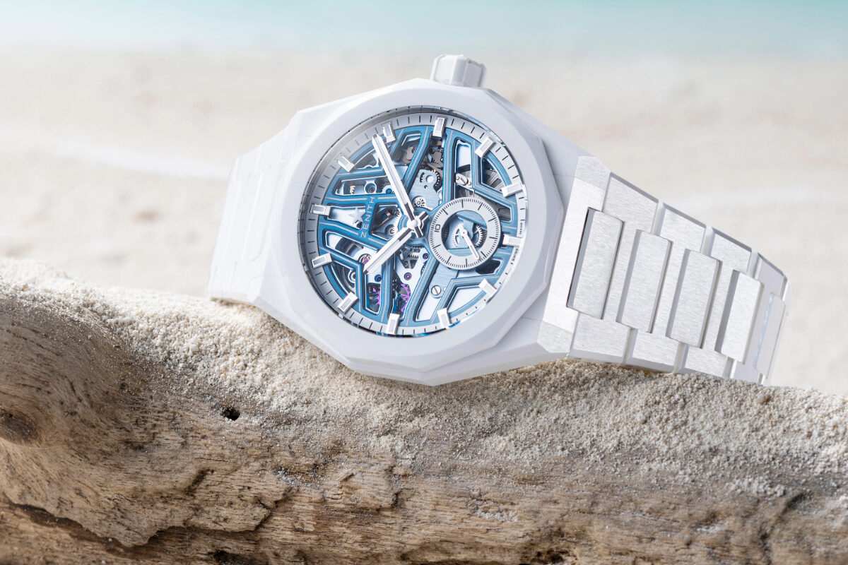 Zenith Time + Tide Defy Skyline Skeleton White Surfer Ceramic watch