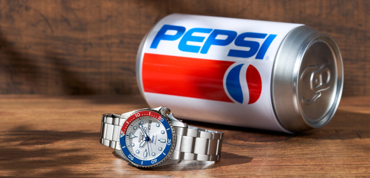 Seiko 5 Sports x Pepsi is first official collaboration