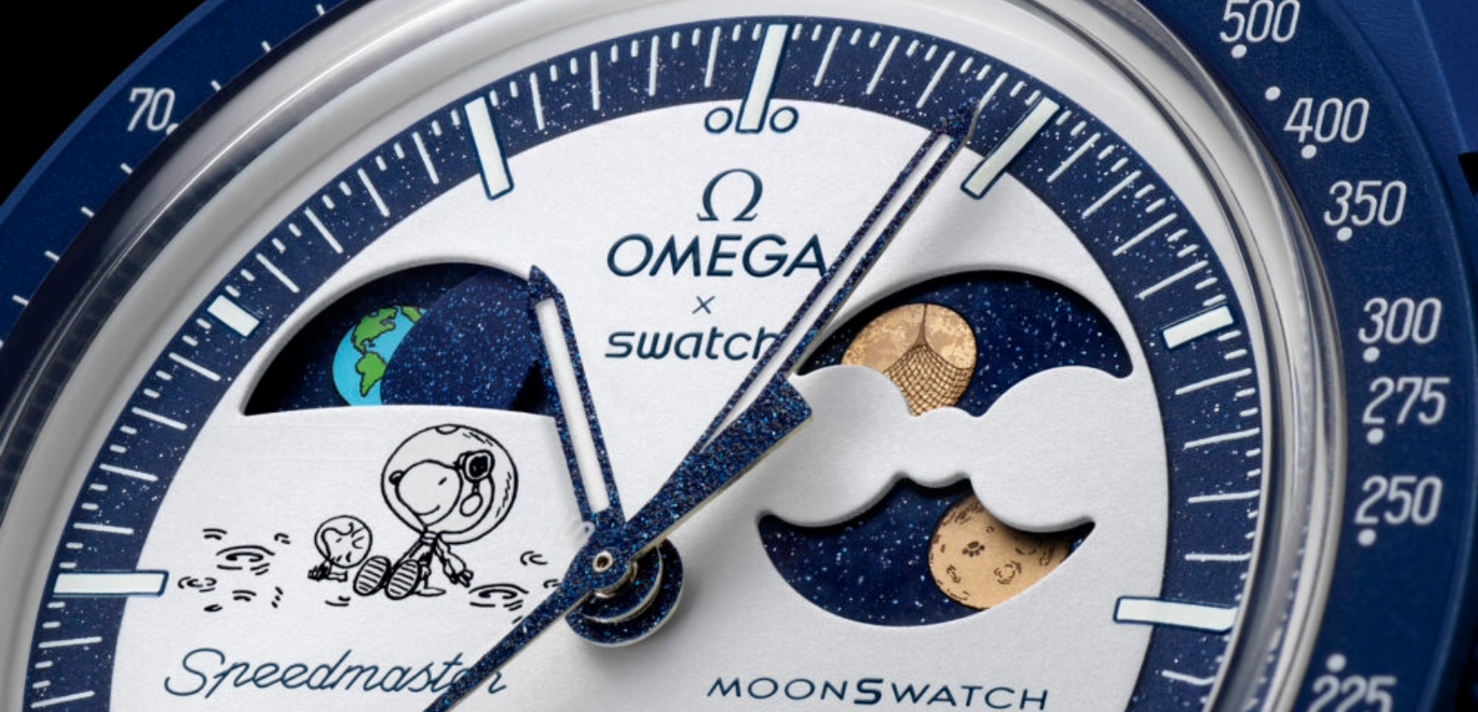 Snoopy and Woodstock appear on latest MoonSwatch Mission to