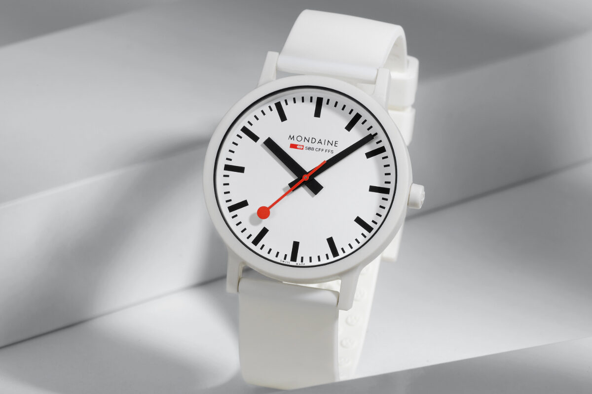 Mondaine adds two white models to Essence collection