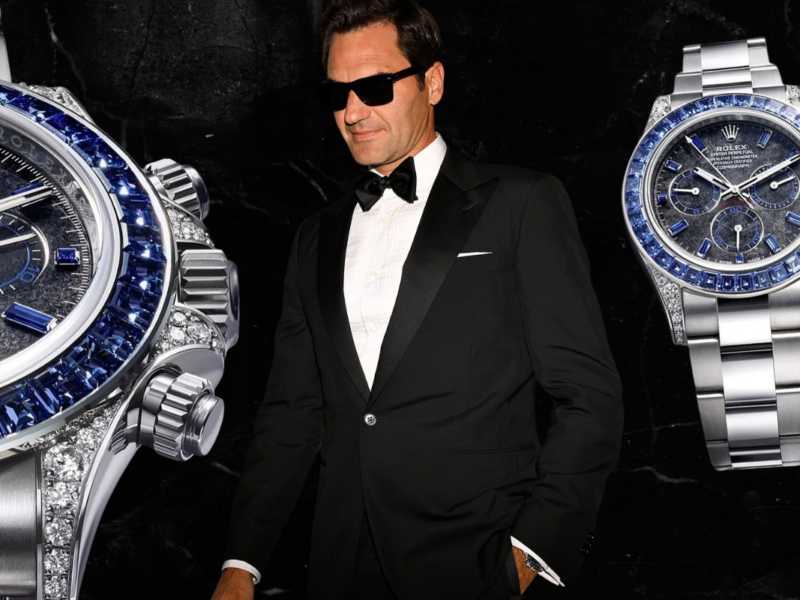 Roger Federer sports rarest Rolex release of the year