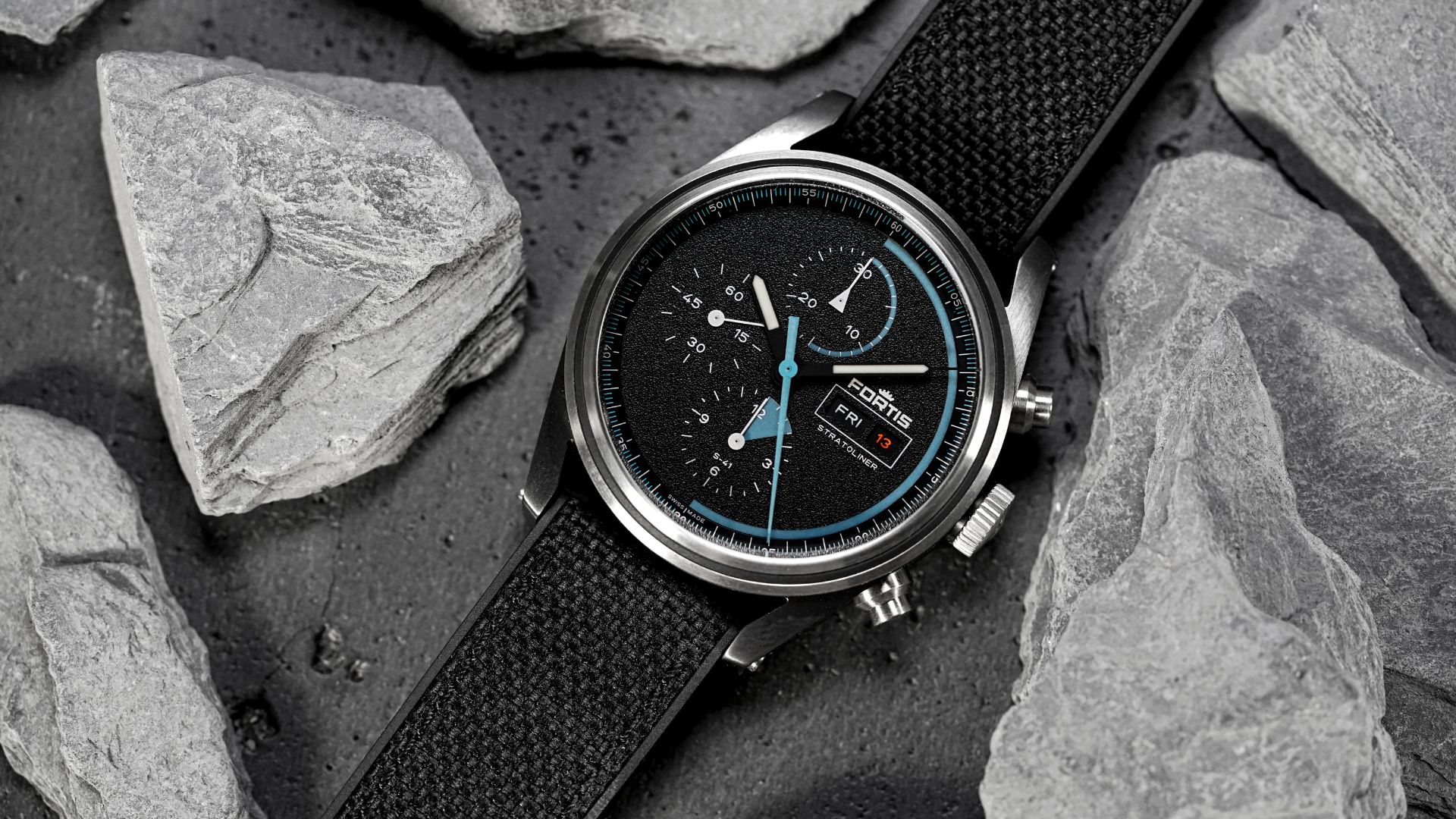 Fortis Introduces First-ever DLC-coated Stratoliner watch