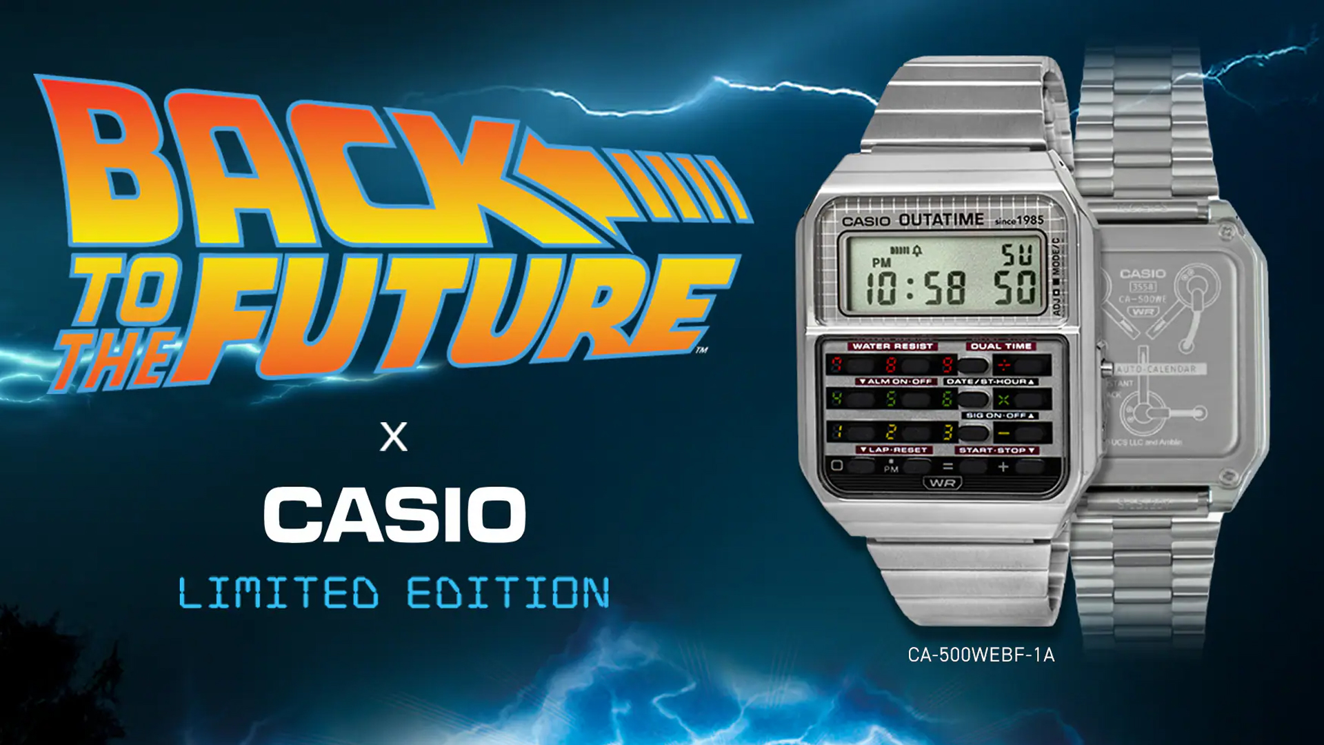 Marty McFly's Back to the Future watch flips for 3x retail