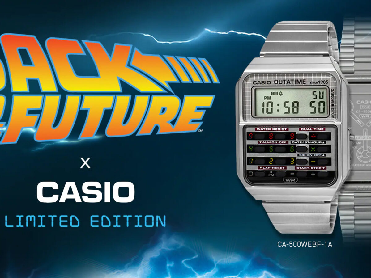 時計 CASIO X Back to the Future Marty McFly's Back to the Future watch flips for 3x retail