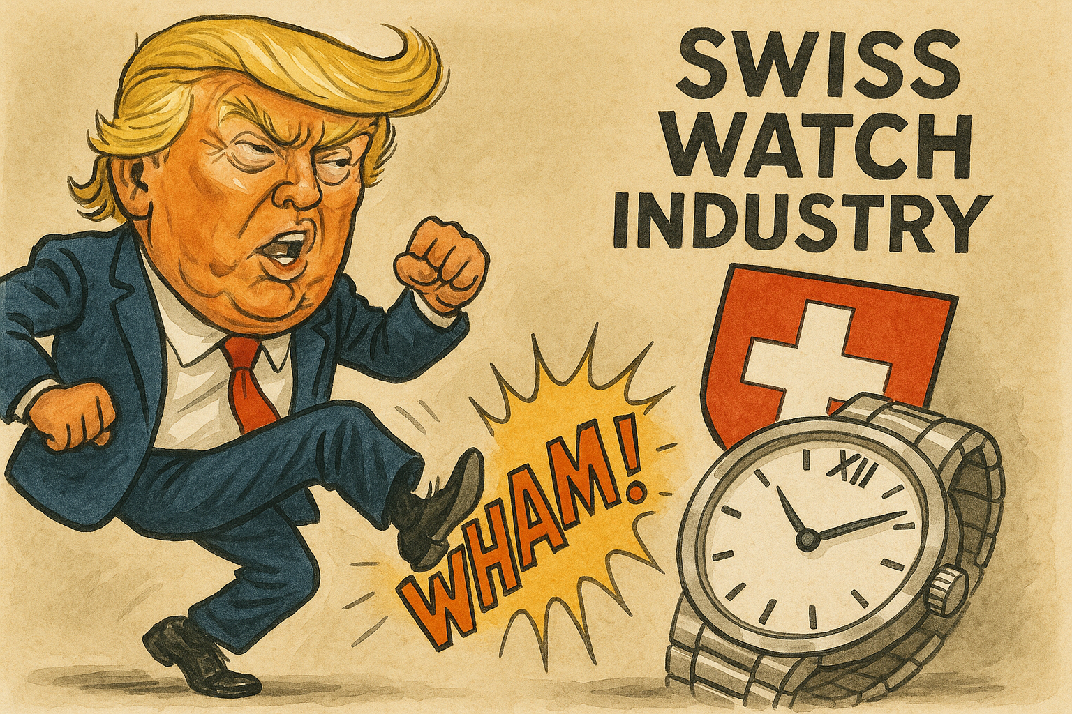 Swiss watch exports to USA plunge by 52%