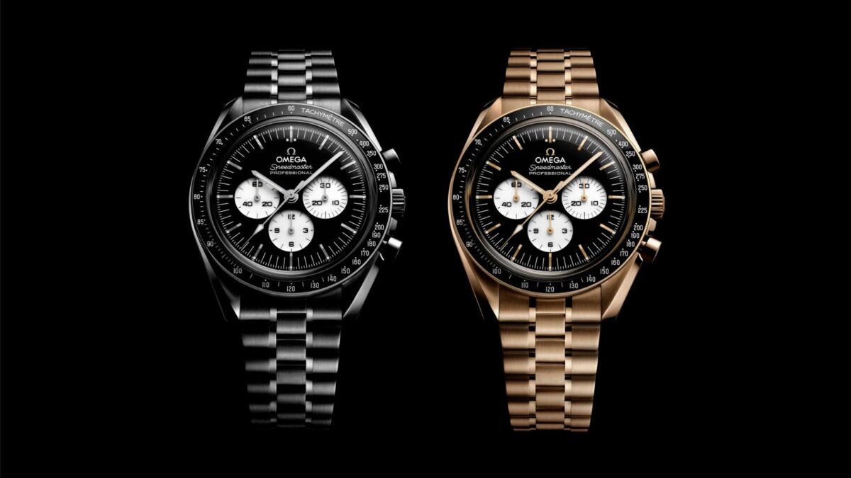 New Omega Seamaster Moonwatches Land With Reverse panda dials