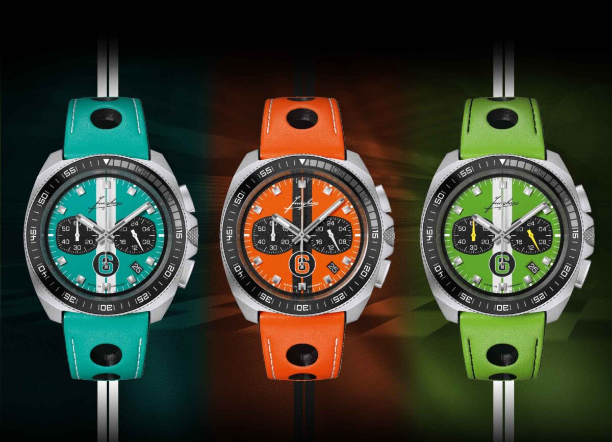 Junghans swaps winter grey for colour in 1972 Chronoscope Sports