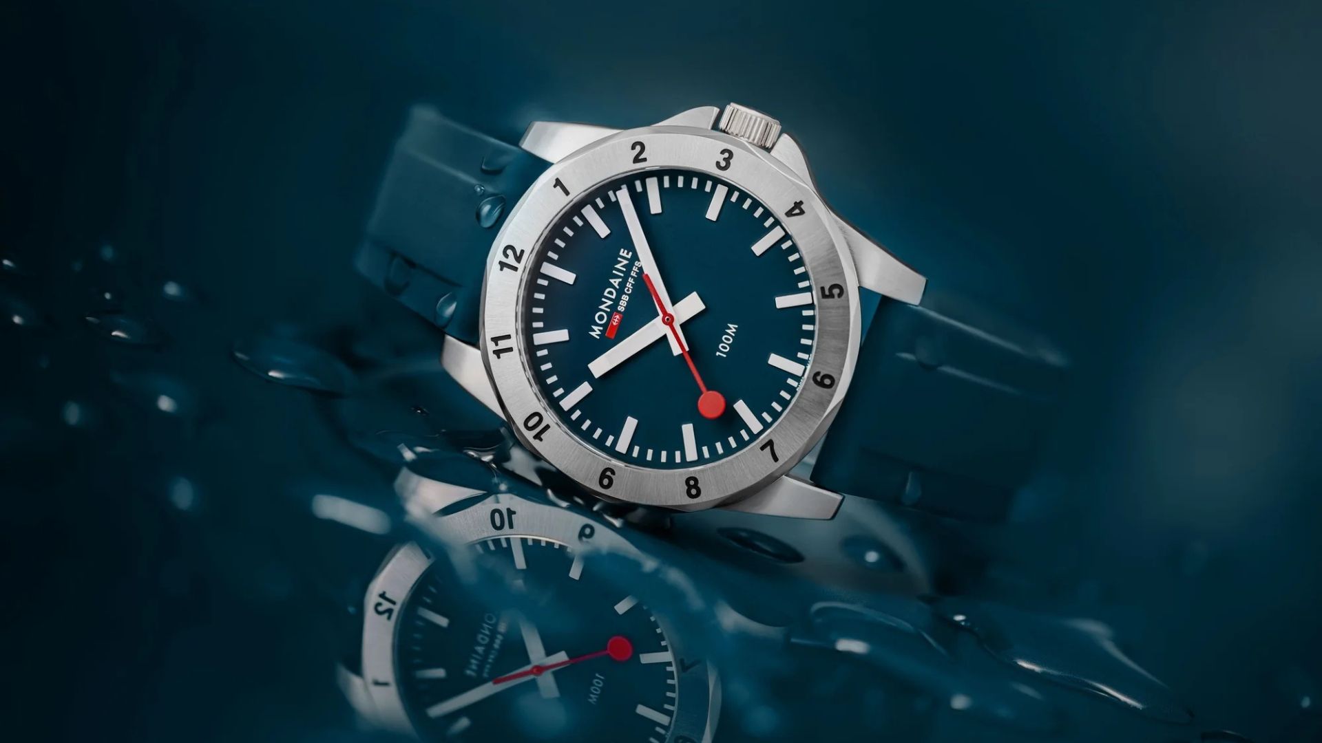 Mondaine updates Numeri watch in BlueLake colourway